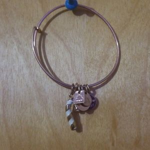 Alex and Ani Candy Cane Bracelet